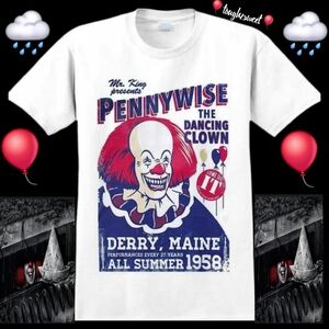 🆕️PENNYWISE MENS ICONIC HORROR HALLOWEEN GRAPHIC XXL T'SHIRT